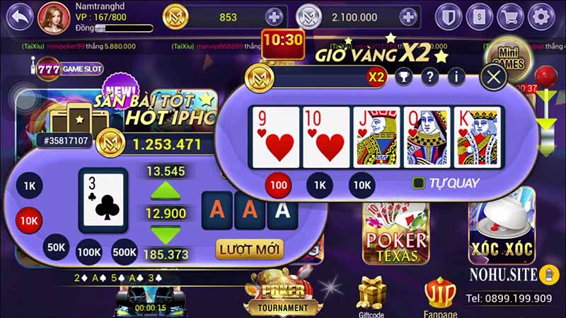 Một số lưu ý quan trọng khi quay nổ hũ Mini Poker